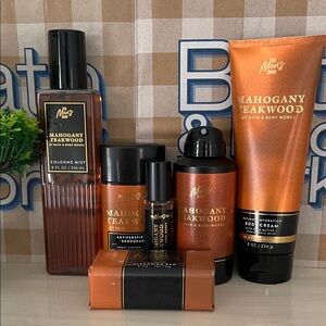 Bath & Body Works Men’s Mahagony Teakwood 6 Pc Bundle